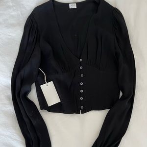 (New w/ Tags) Wilfred Isola Blouse (Aritzia) - Small